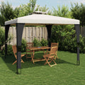 Gazebo With Double Roof Steel