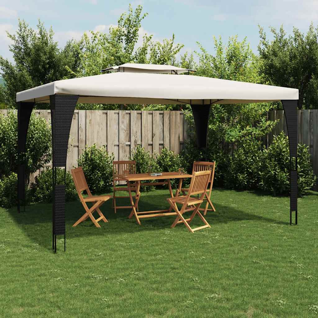 Gazebo With Double Roof Steel