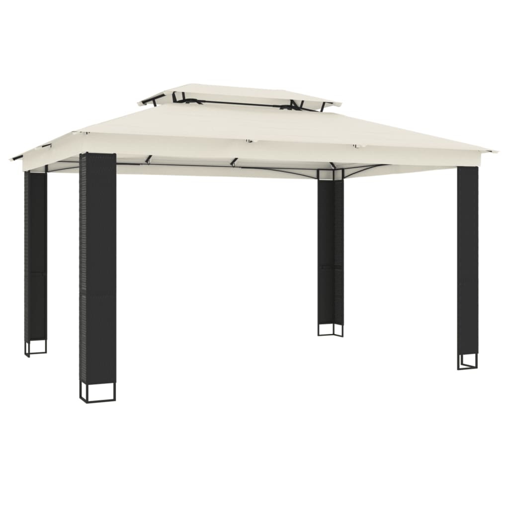 Gazebo With Double Roof Steel