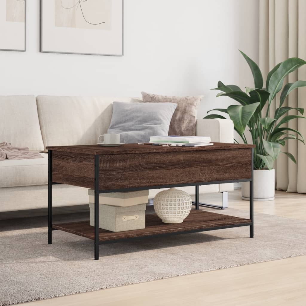 Coffee Table 100X50X50 Cm Engineered Wood And Metal