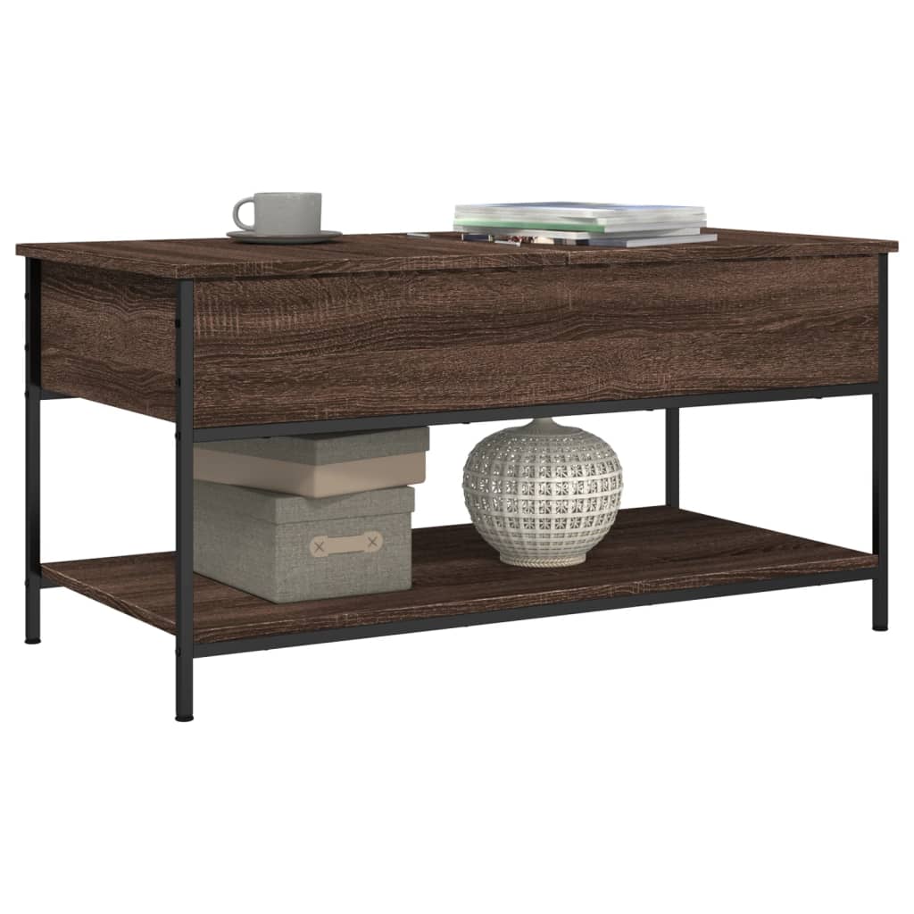 Coffee Table 100X50X50 Cm Engineered Wood And Metal