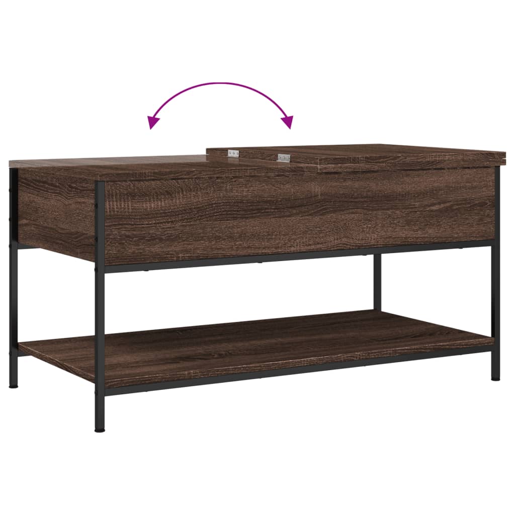 Coffee Table 100X50X50 Cm Engineered Wood And Metal