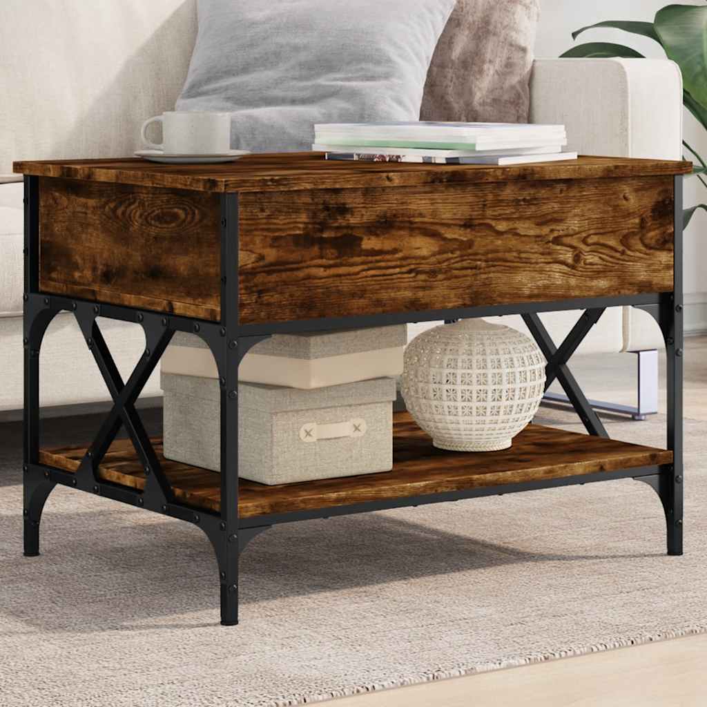 Coffee Table 100X50X50 Cm Engineered Wood And Metal