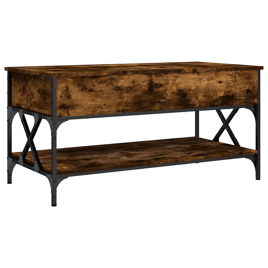 Coffee Table 100X50X50 Cm Engineered Wood And Metal