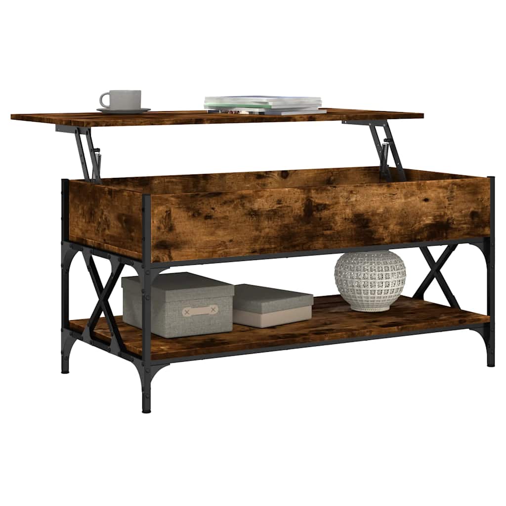 Coffee Table 100X50X50 Cm Engineered Wood And Metal