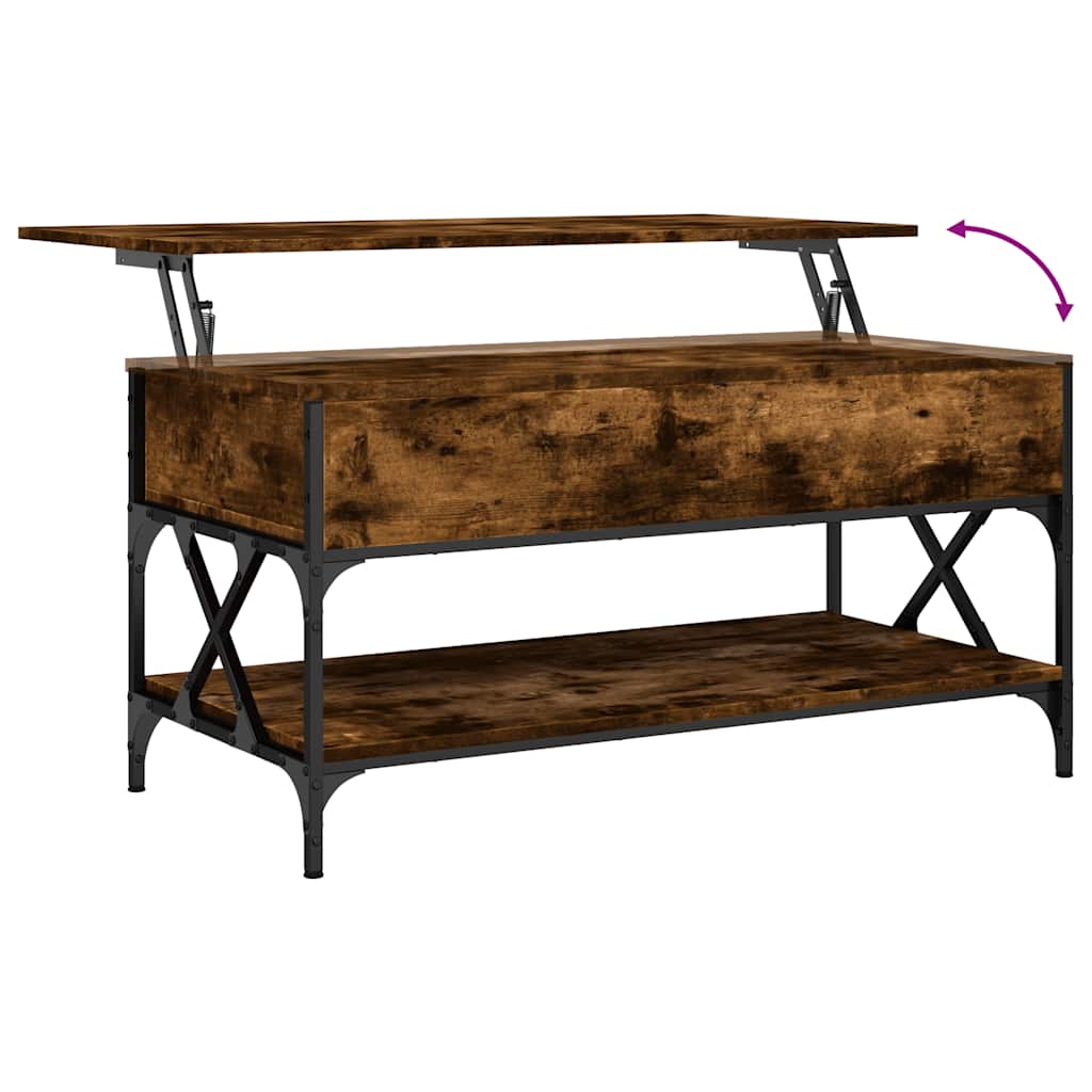 Coffee Table 100X50X50 Cm Engineered Wood And Metal