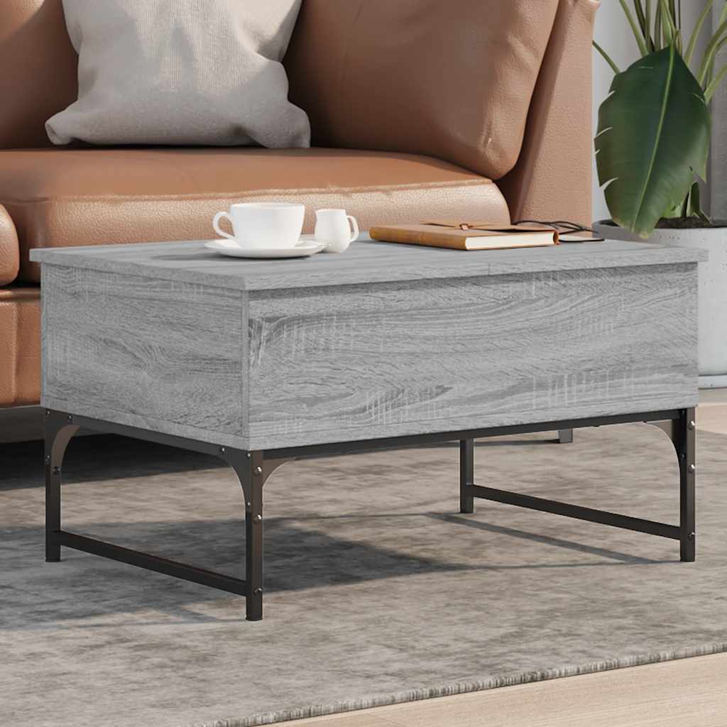 Coffee Table 100X50X40 Cm Engineered Wood And Metal