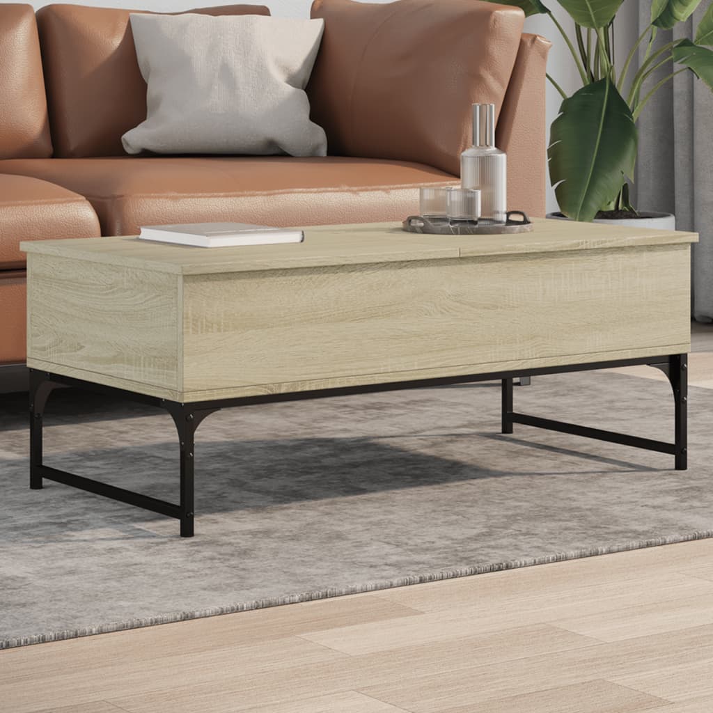 Coffee Table 100X50X40 Cm Engineered Wood And Metal