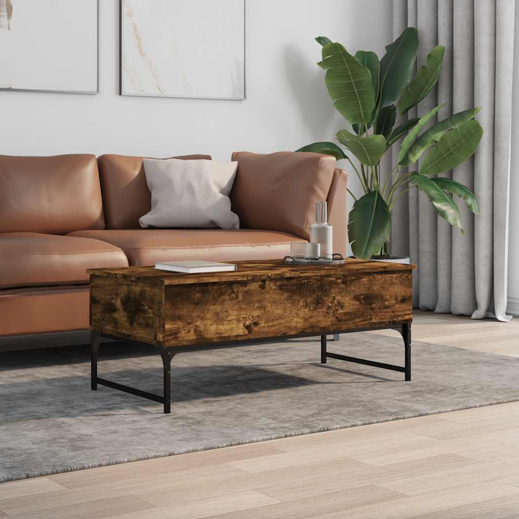 Coffee Table 100X50X40 Cm Engineered Wood And Metal