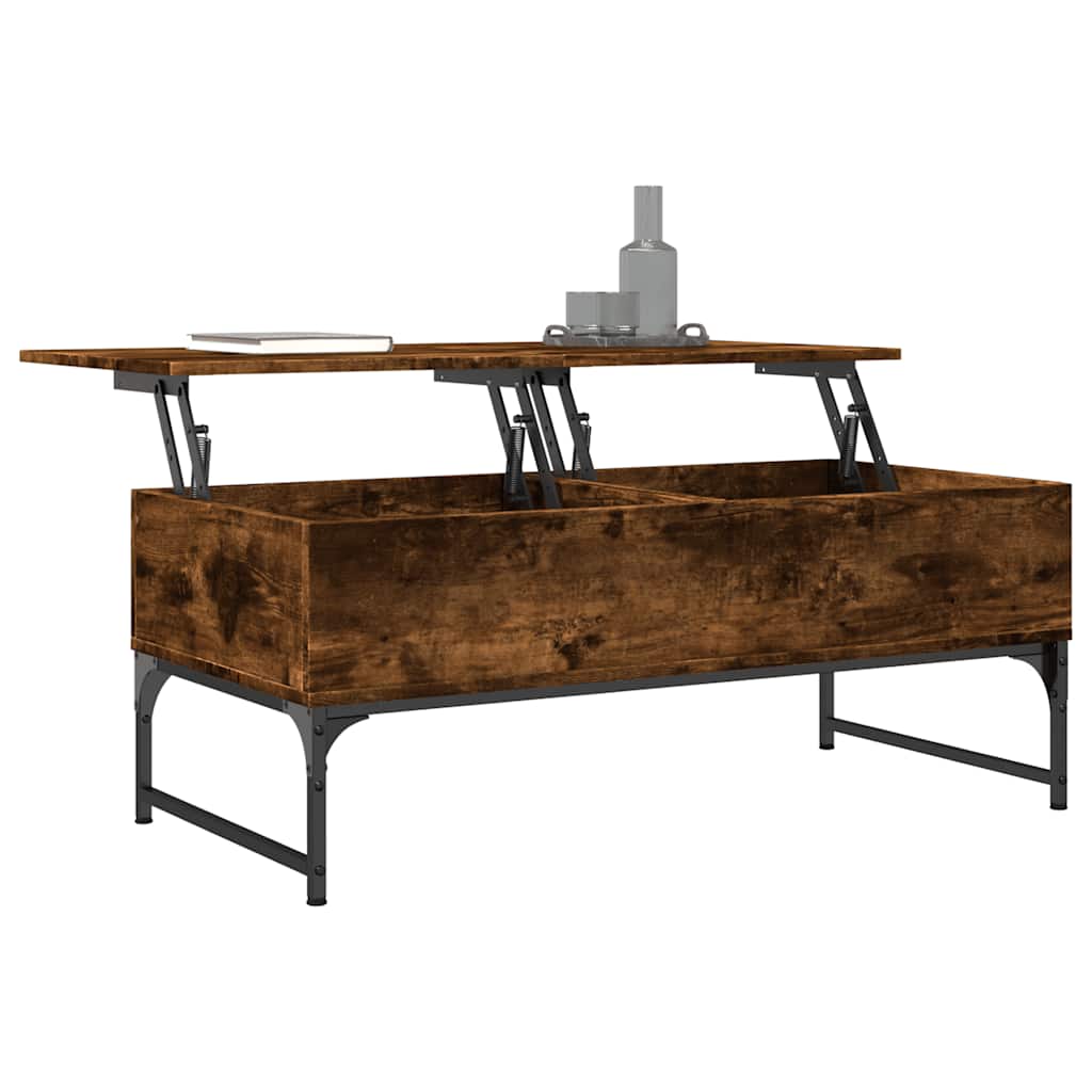 Coffee Table 100X50X40 Cm Engineered Wood And Metal