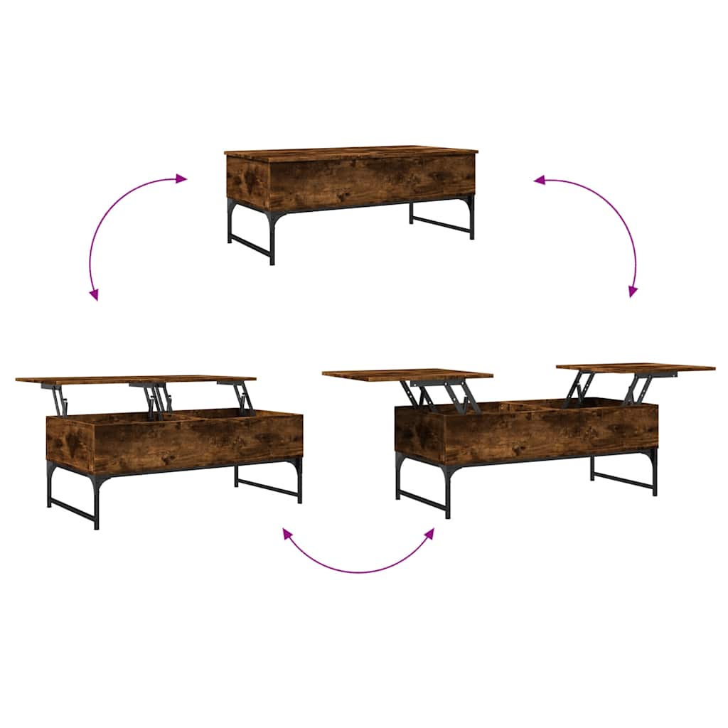 Coffee Table 100X50X40 Cm Engineered Wood And Metal