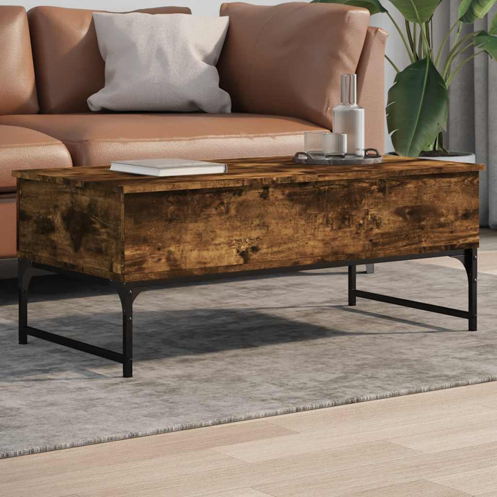 Coffee Table 100X50X40 Cm Engineered Wood And Metal