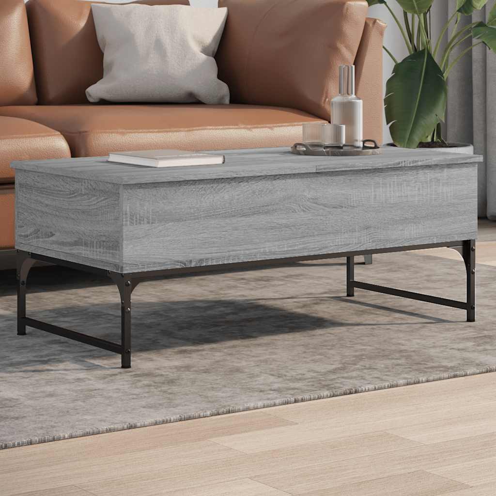 Coffee Table 100X50X40 Cm Engineered Wood And Metal