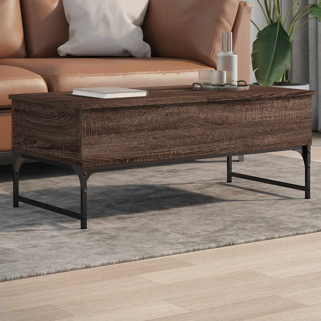 Coffee Table 100X50X40 Cm Engineered Wood And Metal