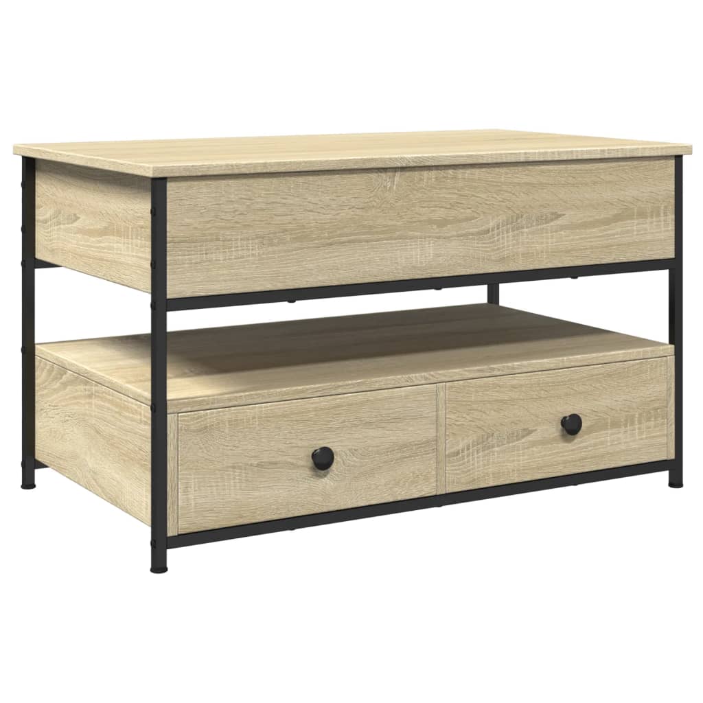 Coffee Table 85X50X50 Cm Engineered Wood And Metal