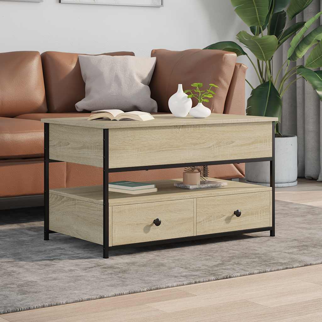 Coffee Table 85X50X50 Cm Engineered Wood And Metal