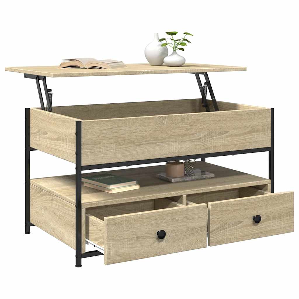 Coffee Table 85X50X50 Cm Engineered Wood And Metal