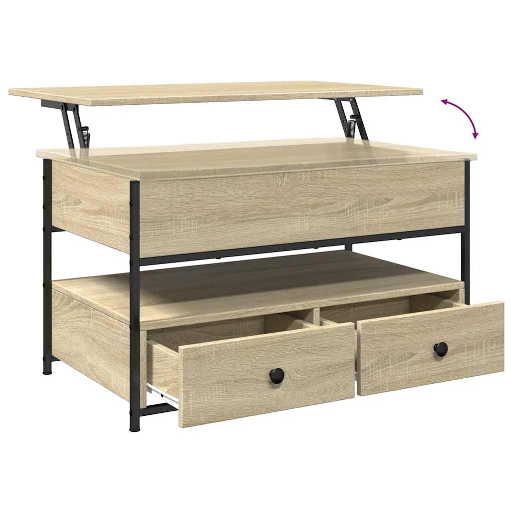 Coffee Table 85X50X50 Cm Engineered Wood And Metal