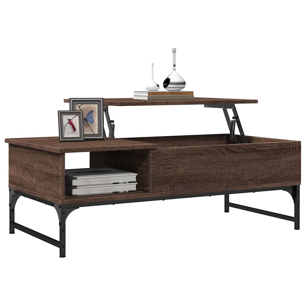 Coffee Table 100X50X35 Cm Engineered Wood And Metal