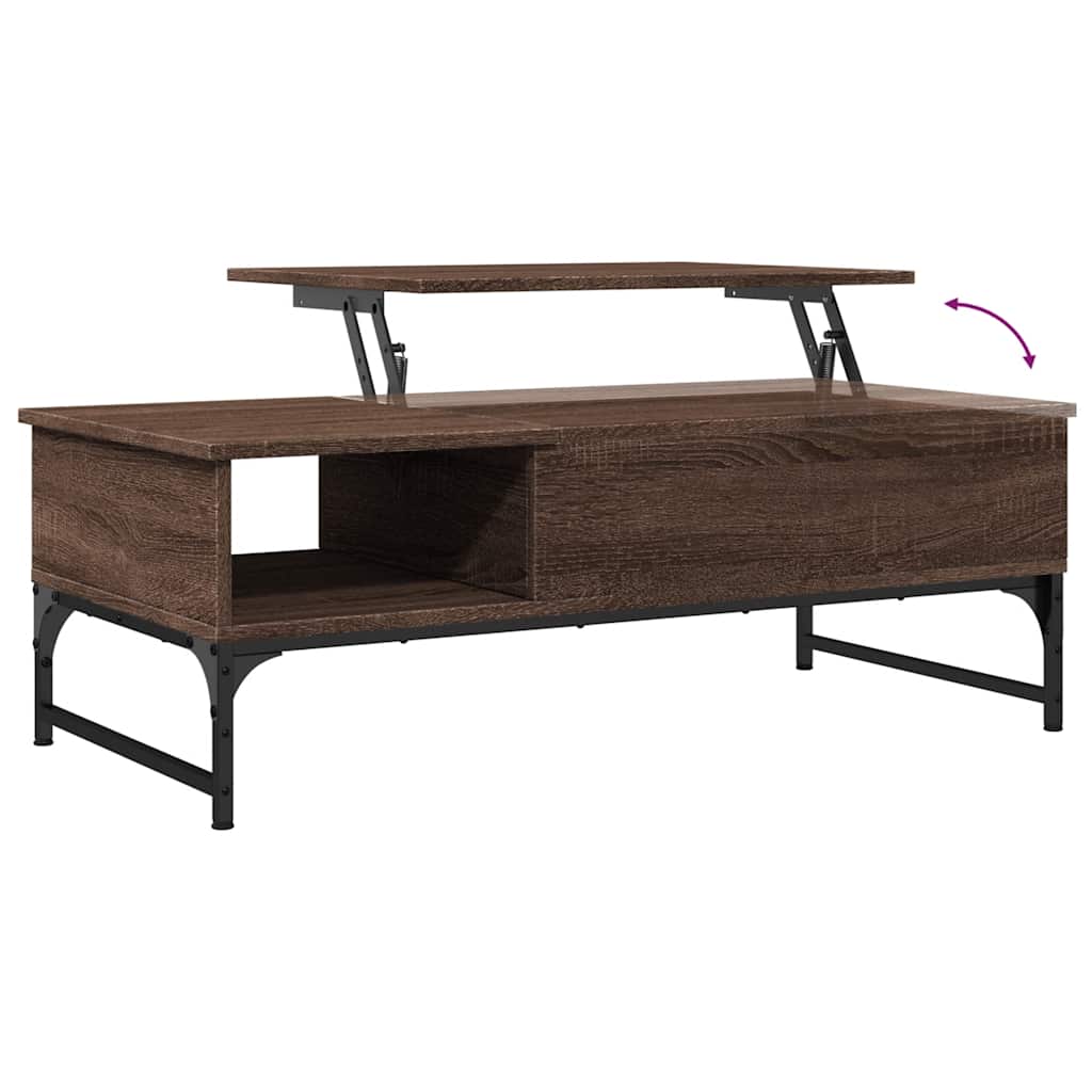 Coffee Table 100X50X35 Cm Engineered Wood And Metal