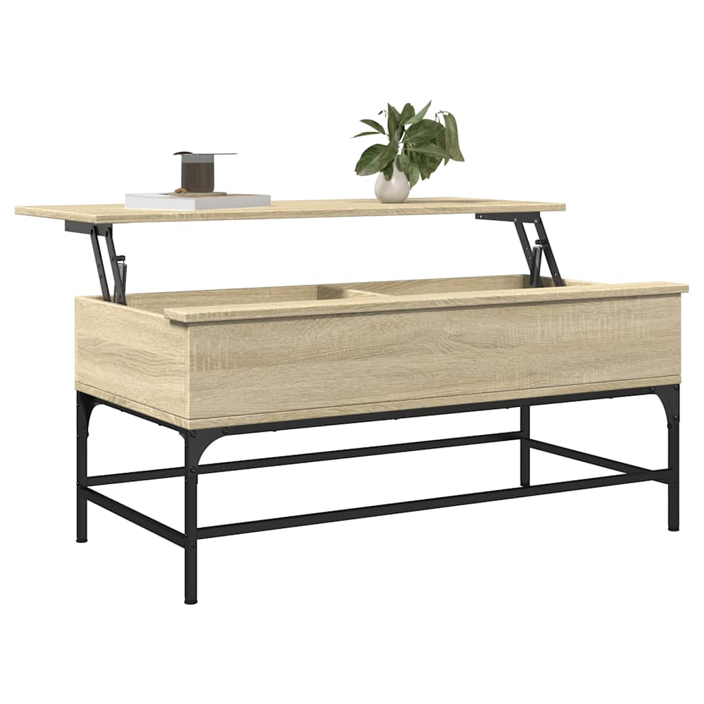 Coffee Table Engineered Wood And Metal