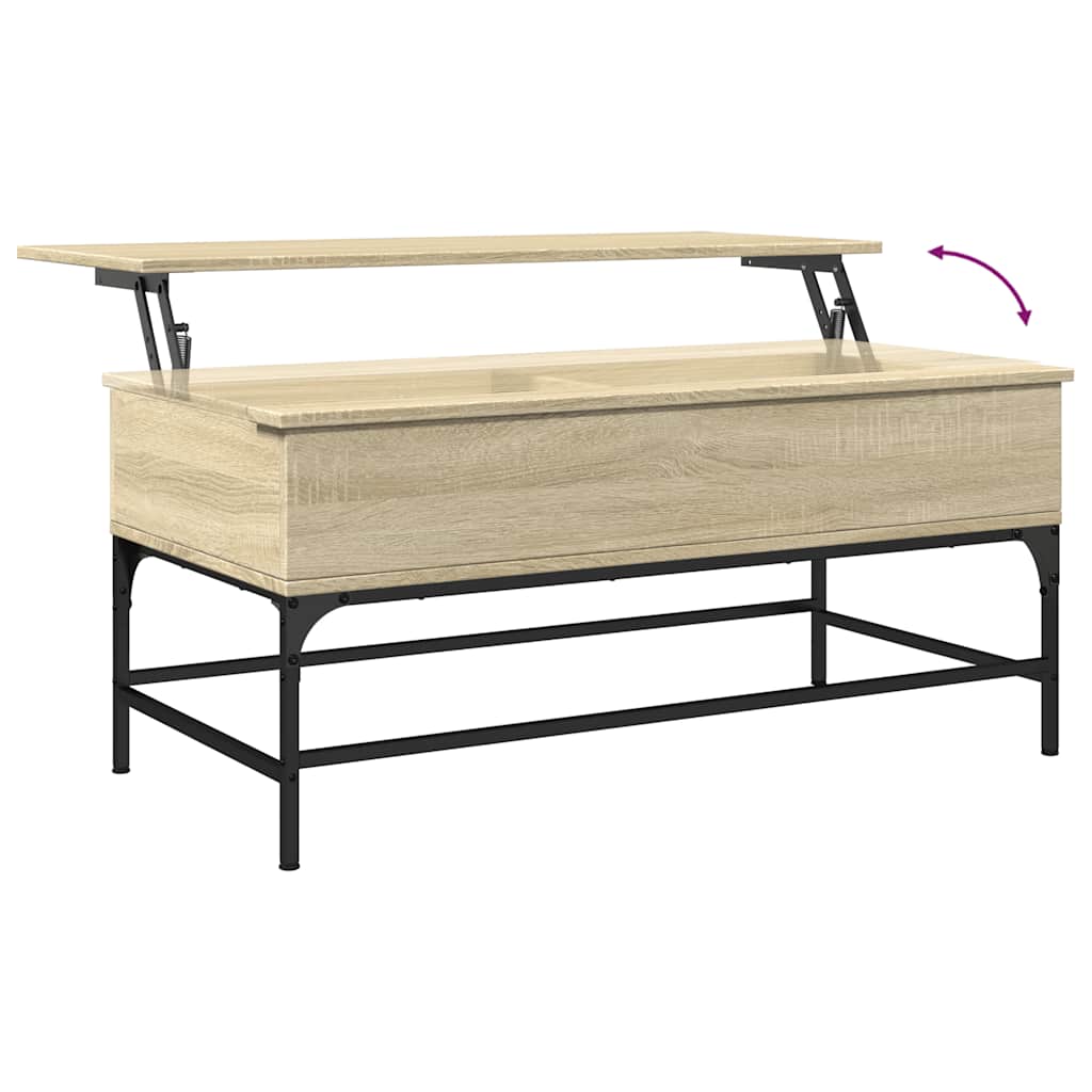 Coffee Table Engineered Wood And Metal