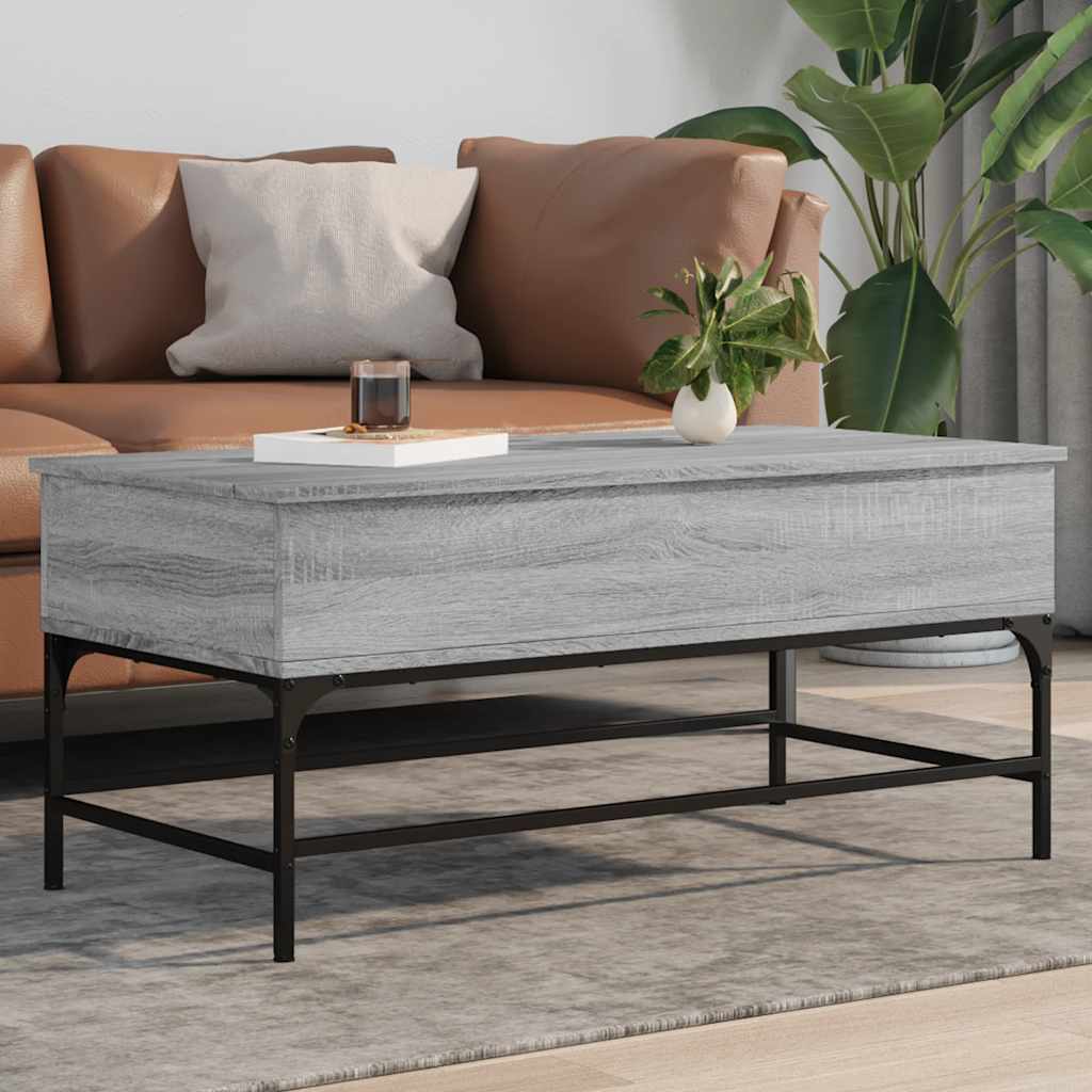 Coffee Table Engineered Wood And Metal