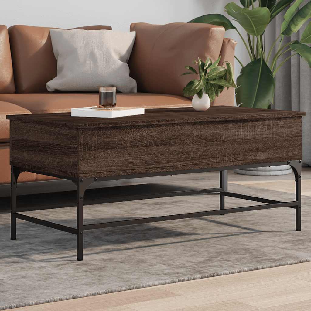 Coffee Table Engineered Wood And Metal