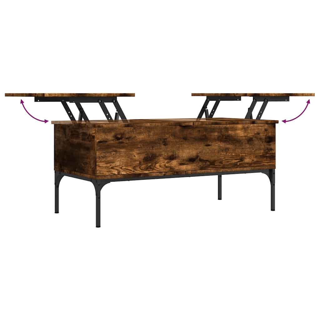 Coffee Table 100X50X45 Cm Engineered Wood And Metal