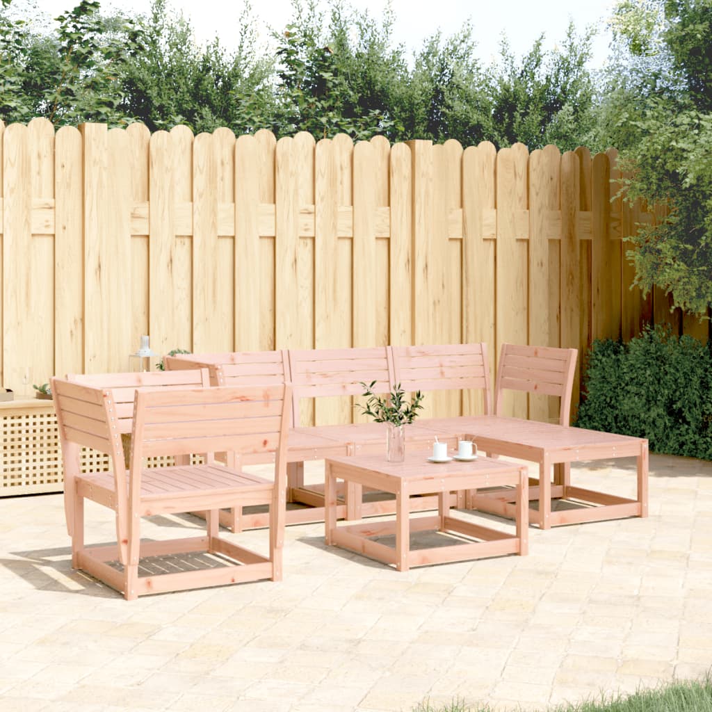 5 Piece Garden Lounge Set Solid Wood Pine