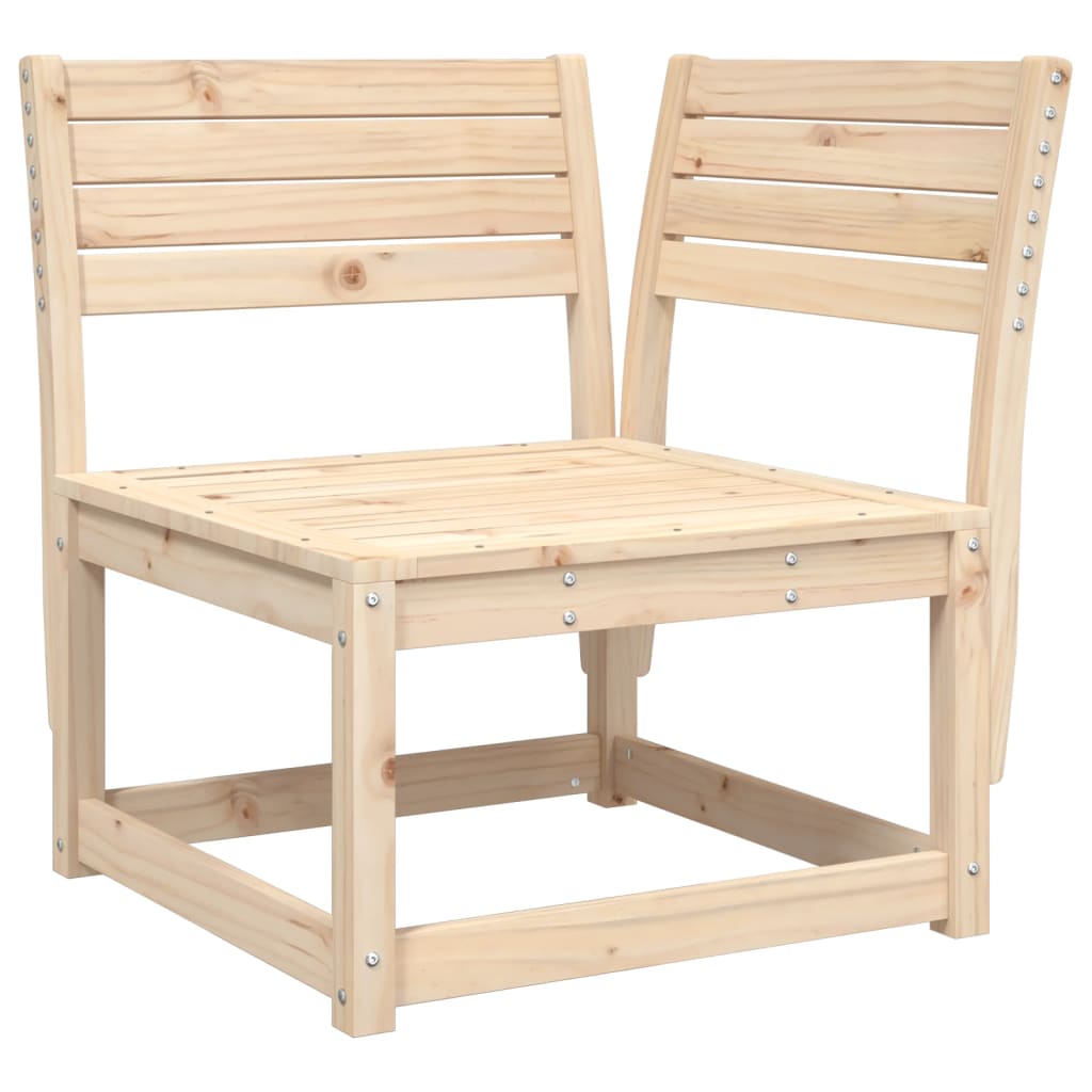 Outdoor Furniture Set 5 Piece Garden Sofa Solid Wood Pine Natural Pine White 63.