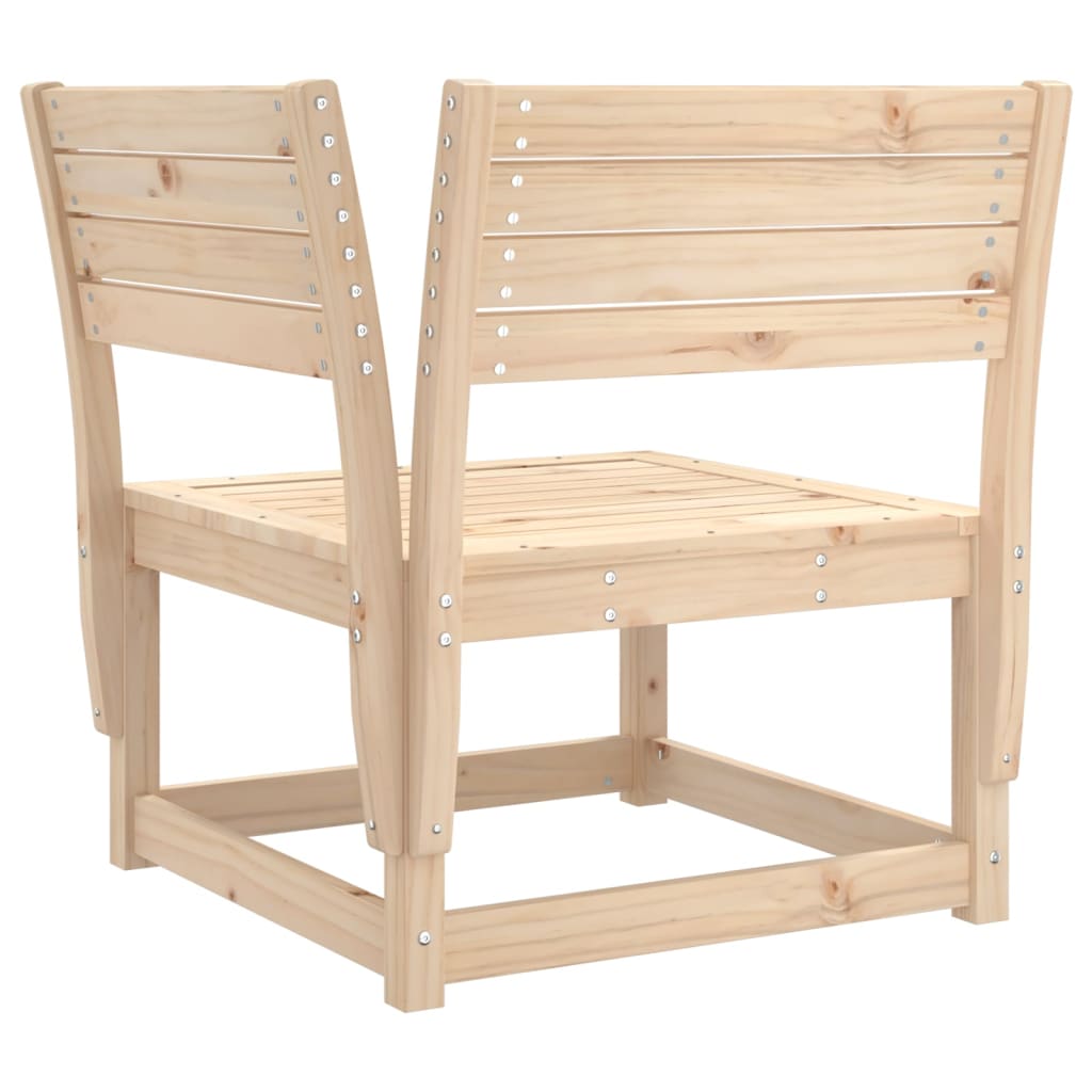 Outdoor Furniture Set 5 Piece Garden Sofa Solid Wood Pine Natural Pine White 63.