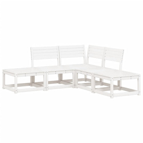 5 Piece Garden Sofa Set Solid Wood Pine