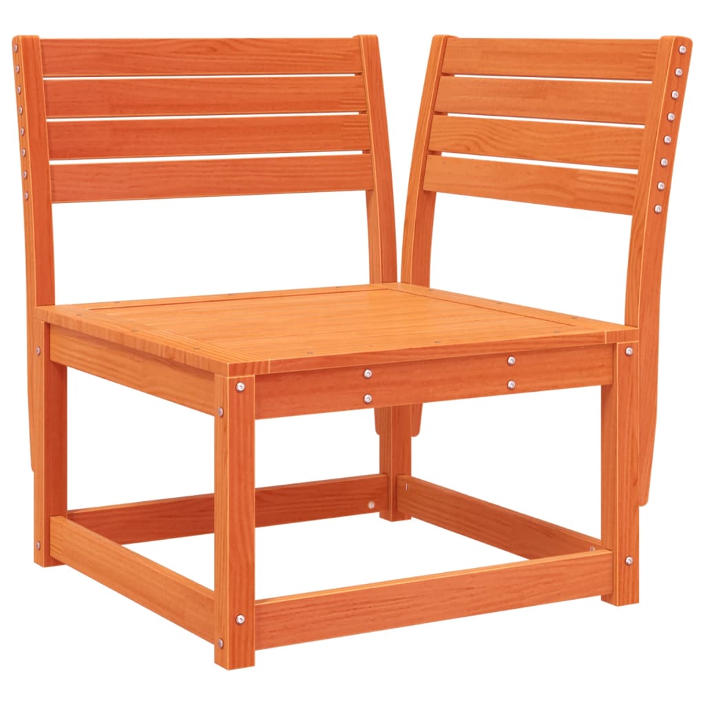 Outdoor Furniture Set 5 Piece Garden Sofa Solid Wood Pine Natural Pine White 63.