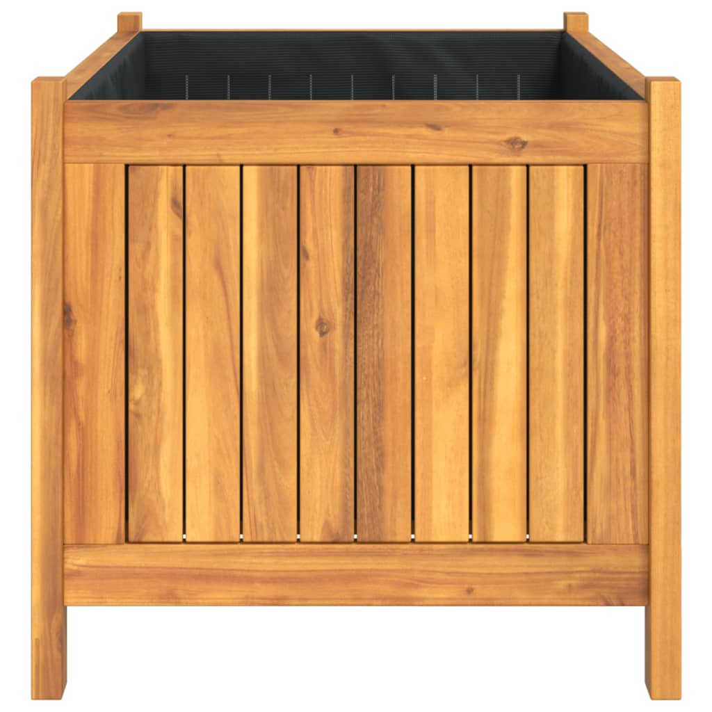 Garden Planter With Liner Solid Wood Acacia