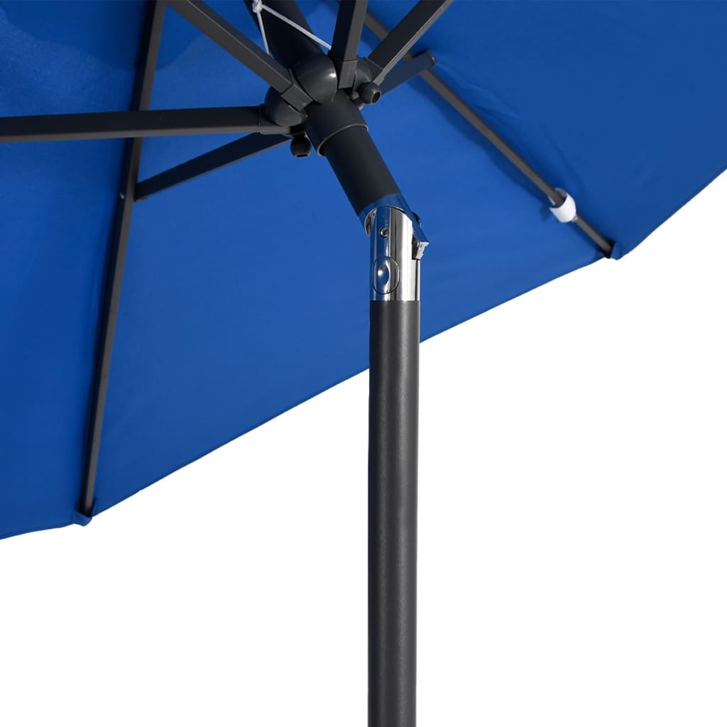 Garden Parasol With Steel Pole 225X225X212 Cm