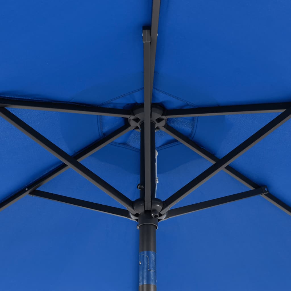 Garden Parasol With Steel Pole 225X225X212 Cm