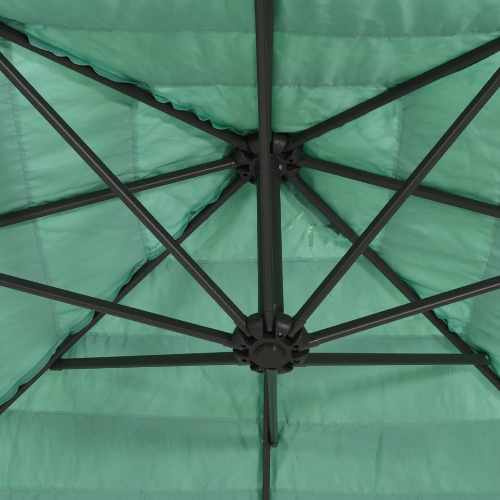 Garden Parasol With Steel Pole
