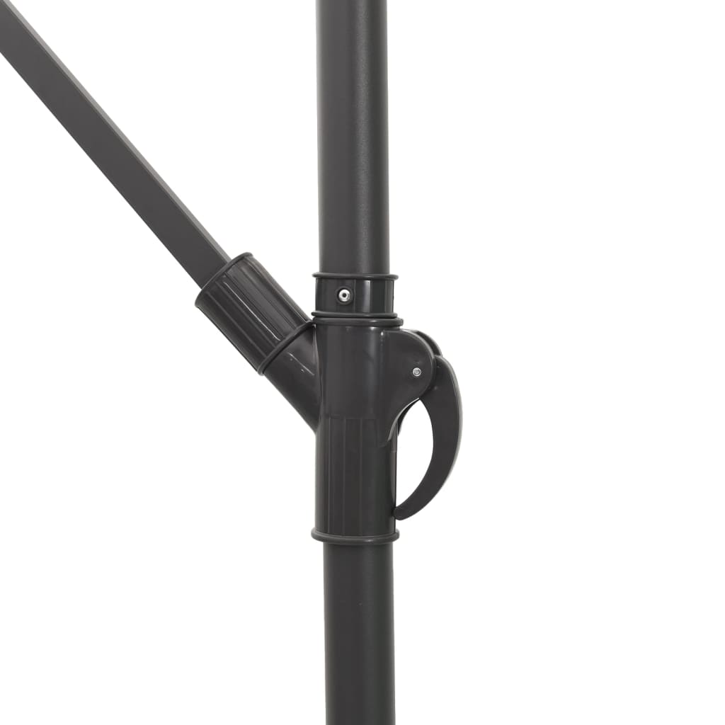 Garden Parasol With Steel Pole