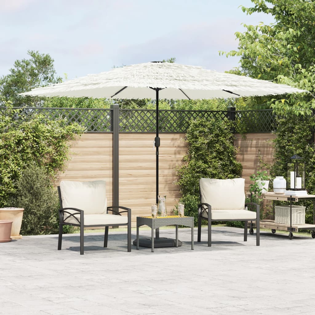 Garden Parasol With Steel Pole