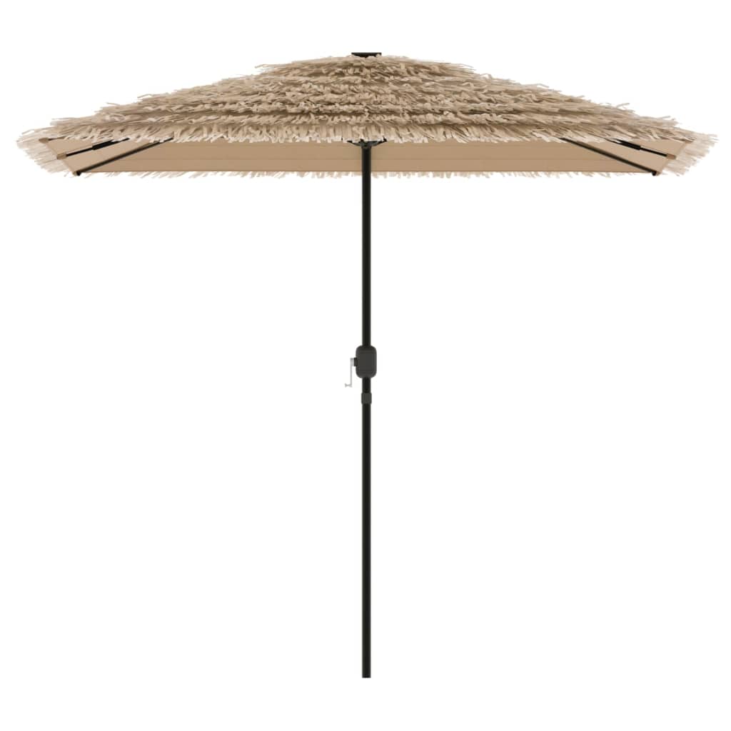 Garden Parasol Steel Pole brown green blue white Fabric (100% polyester) straw 2