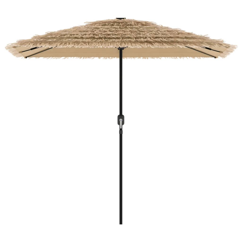 Garden Parasol Steel Pole brown green blue white Fabric (100% polyester) straw 2
