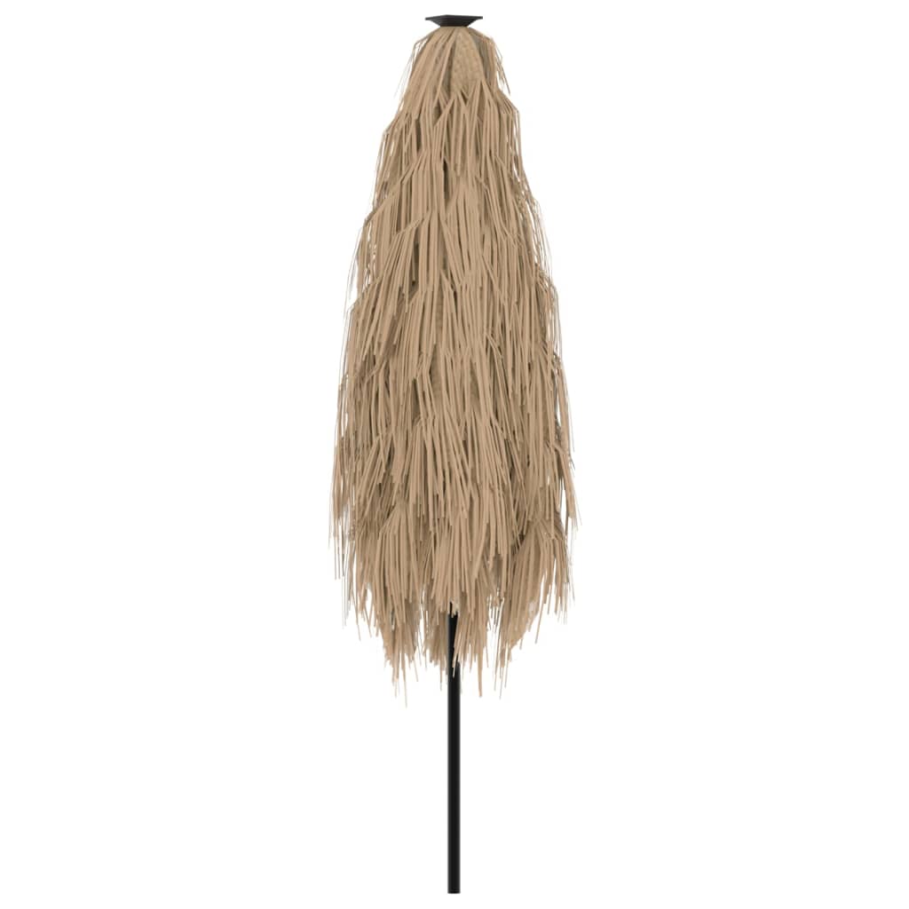 Garden Parasol Steel Pole brown green blue white Fabric (100% polyester) straw 2