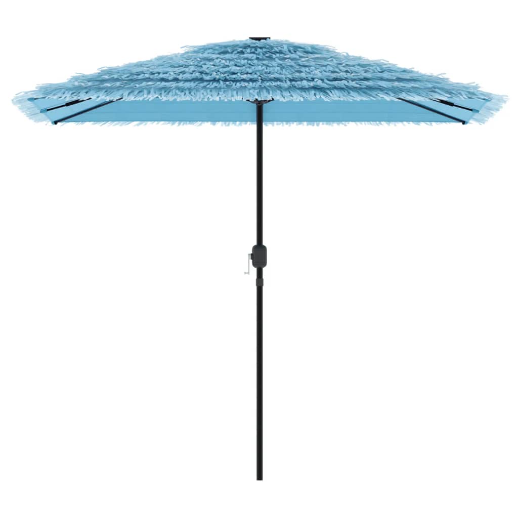 Garden Parasol Steel Pole brown green blue white Fabric (100% polyester) straw 2