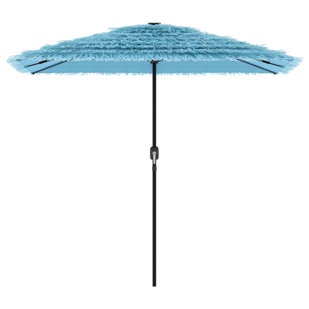 Garden Parasol Steel Pole brown green blue white Fabric (100% polyester) straw 2