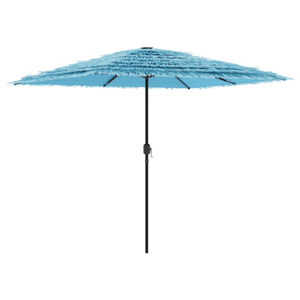 Garden Parasol Steel Pole brown green blue white Fabric (100% polyester) straw 2