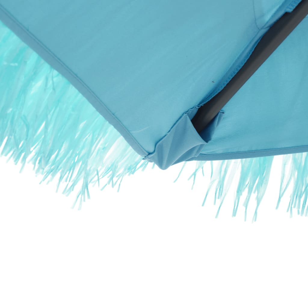 Garden Parasol Steel Pole brown green blue white Fabric (100% polyester) straw 2