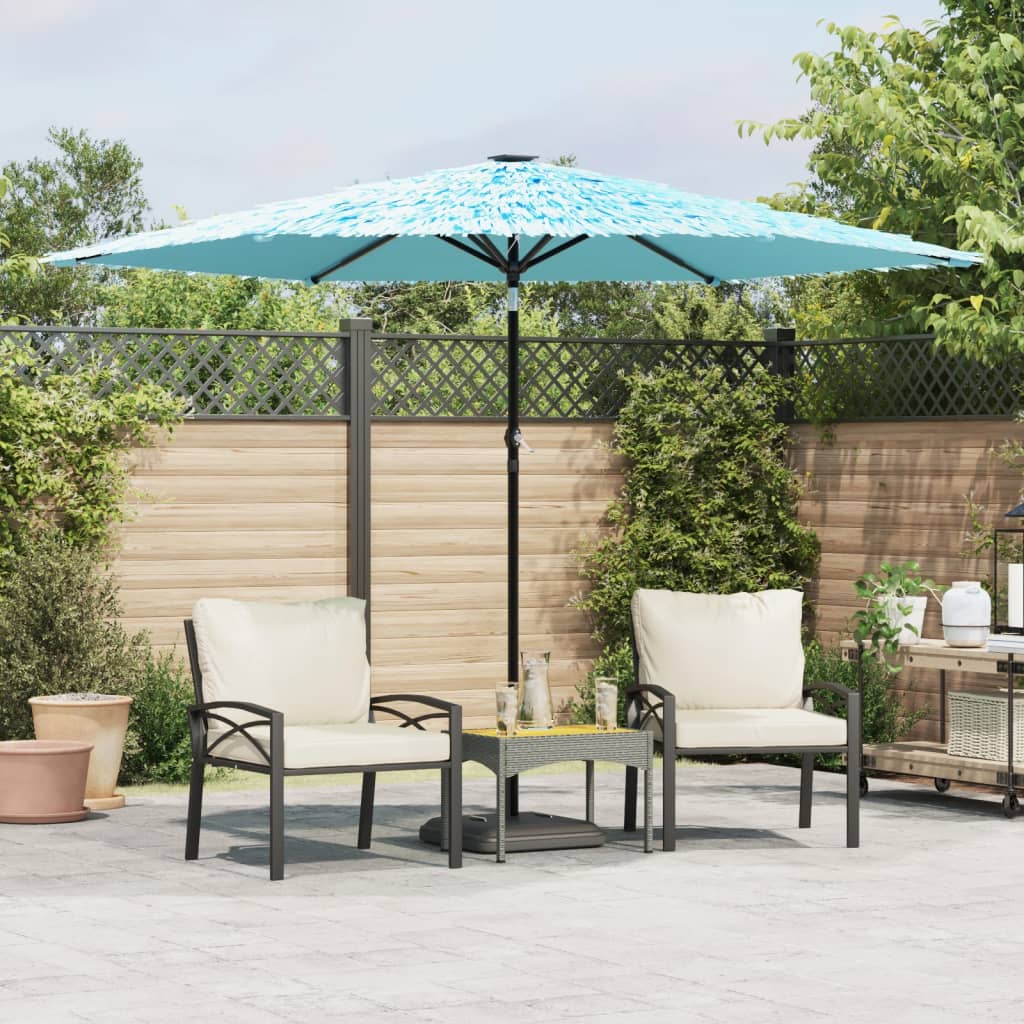 Garden Parasol With Steel Pole