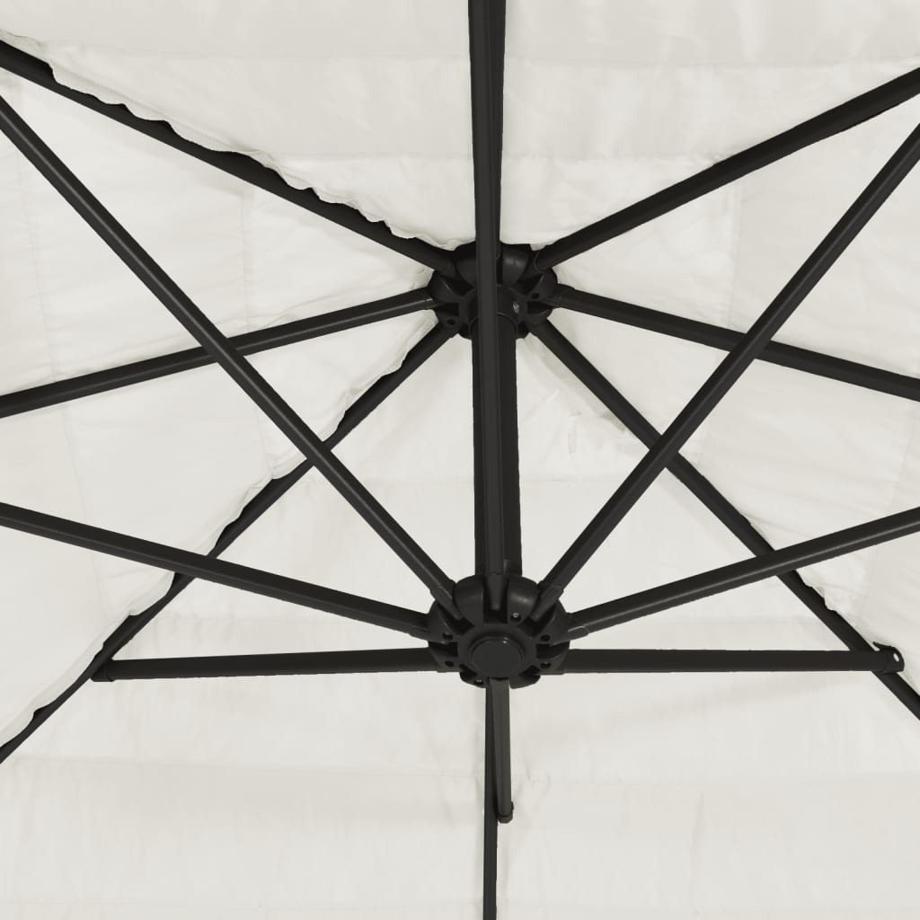 Garden Parasol With Steel Pole