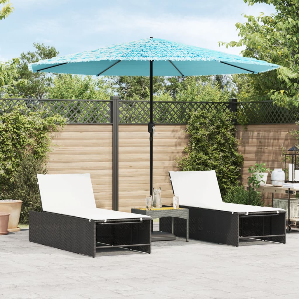 Garden Parasol With Steel Pole